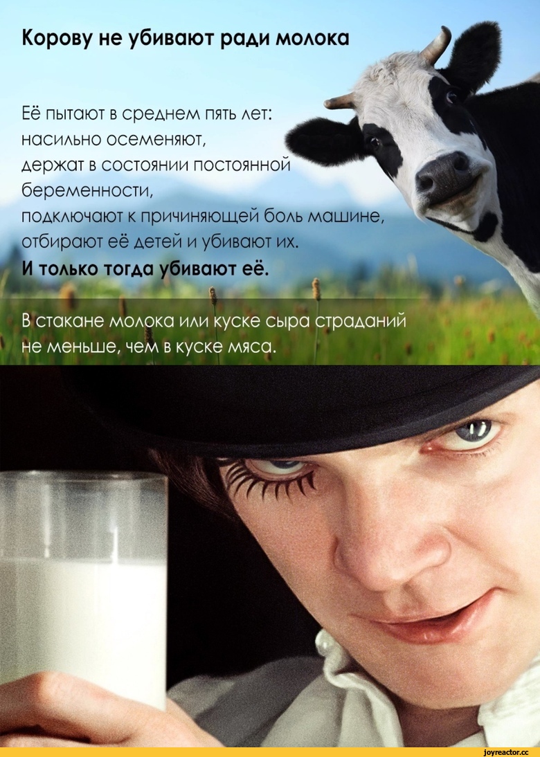 Заводной апельсин, веганы